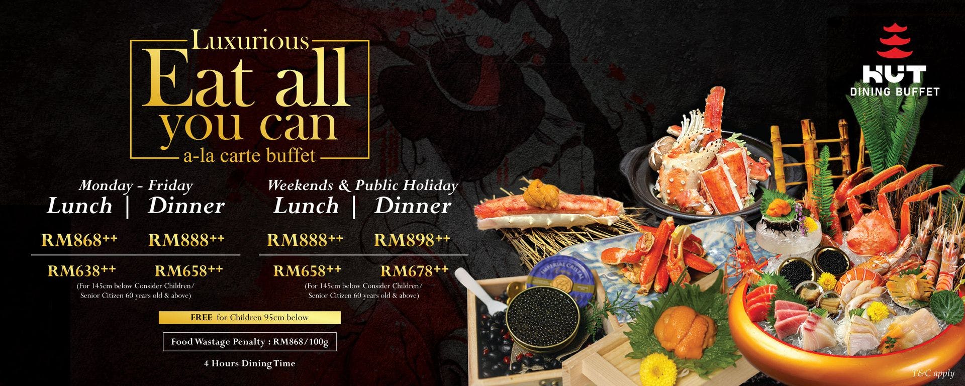 Hut Dining Buffet Penang | Book Now! - inline online bookings