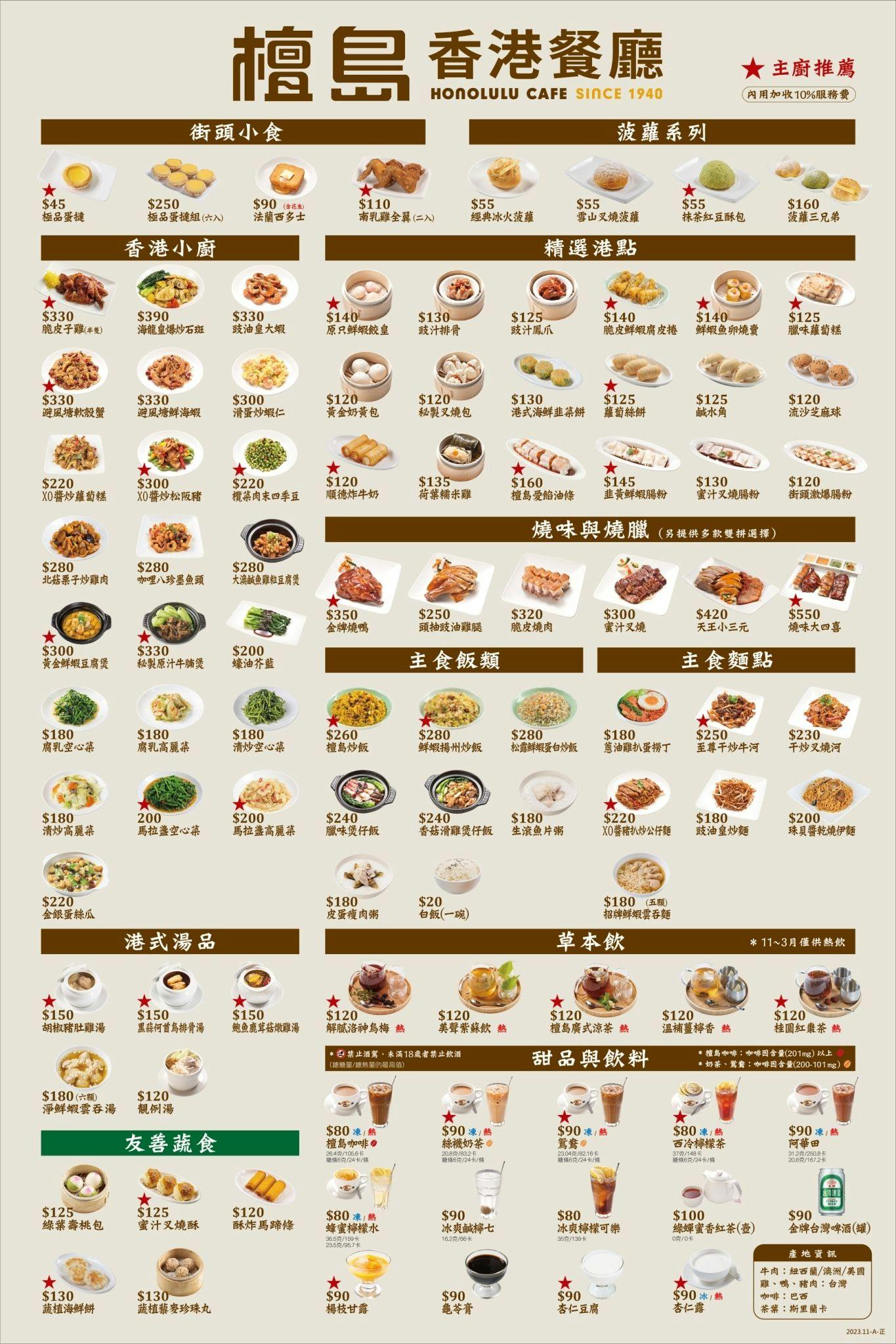 菜單