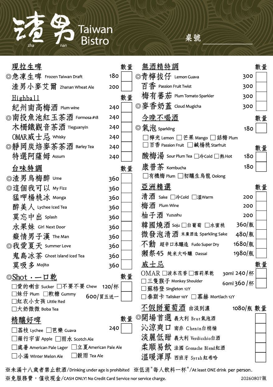 菜單