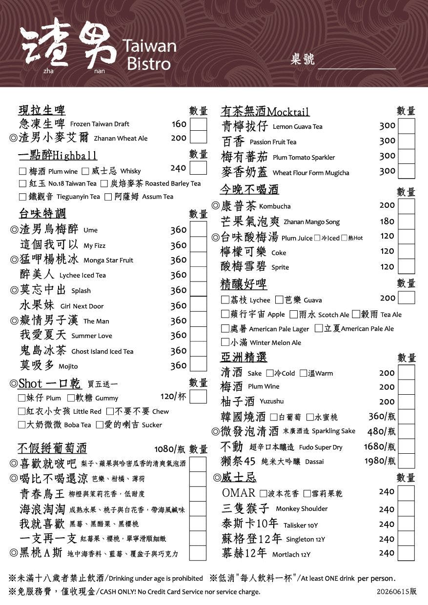 菜單