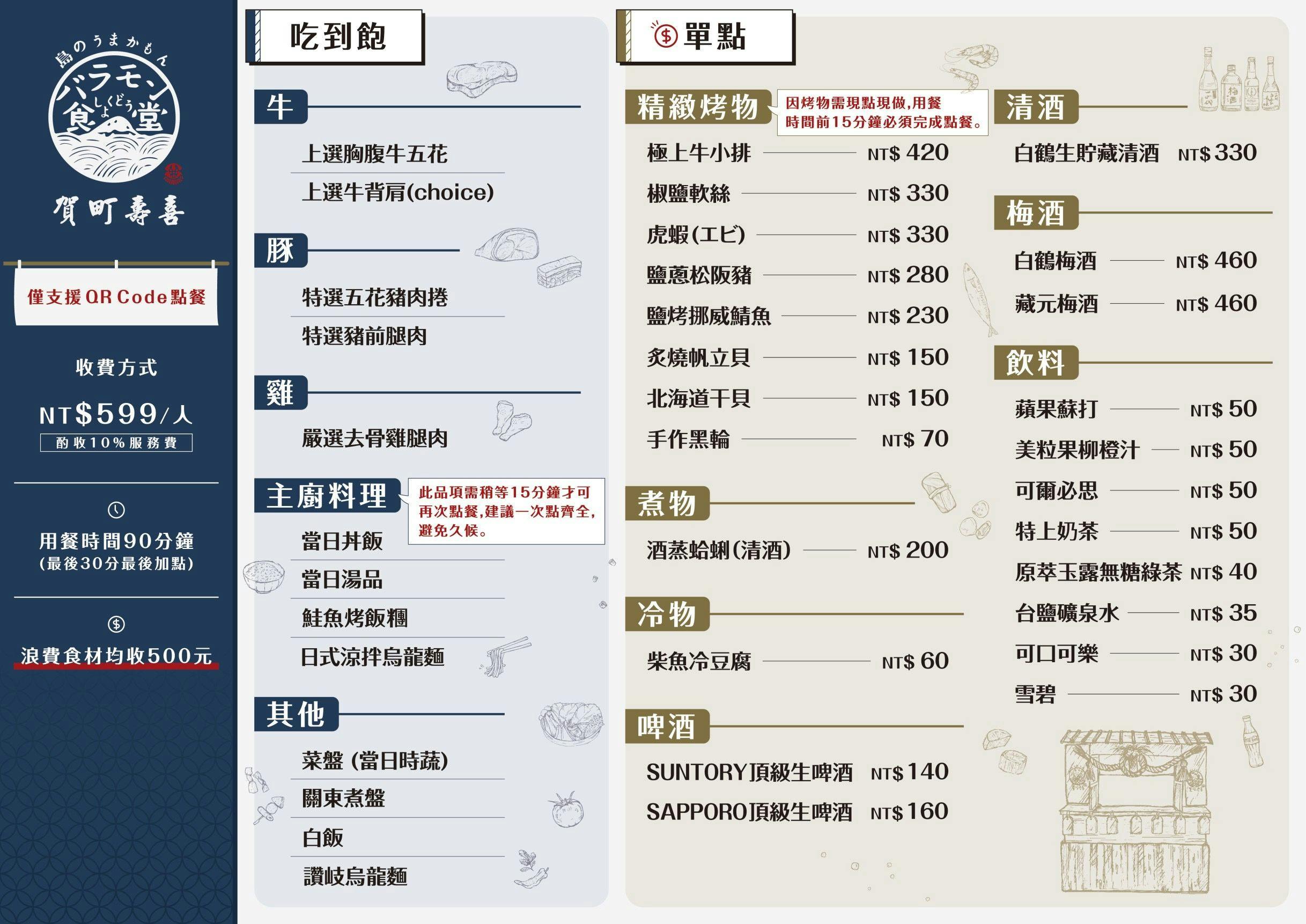 賀町壽喜 | 立即訂位!inline 線上訂位預約