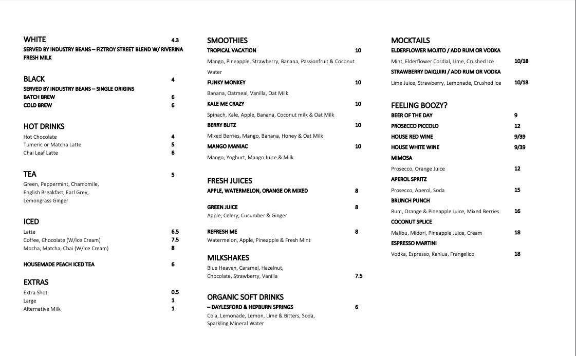 Bob's Your Uncle Cafe Doncaster East Book Now! inline online bookings